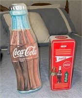 (2) Vintage Coca-Cola Collector Tins Bottle (1997)