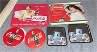 (4) Vintage Coca-Cola Drink Coasters & Trivets