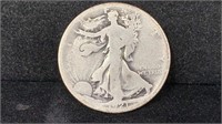Semi-key 1921-S Silver Walking Liberty Half