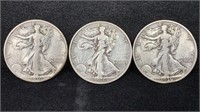 (2) 1936-S, 1936-D Silver Walking Liberty Half
