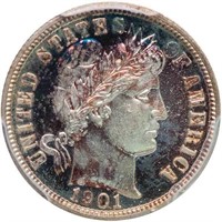 10C 1901 PCGS PR66+ CAM CAC EX YOUNG-DAKOTA