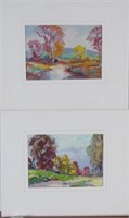Georges LaChance (2) 5x7 O/P Holiday Gift Painting
