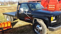 94 CHEVY 3500 HD TON TRUCK FLAT BED