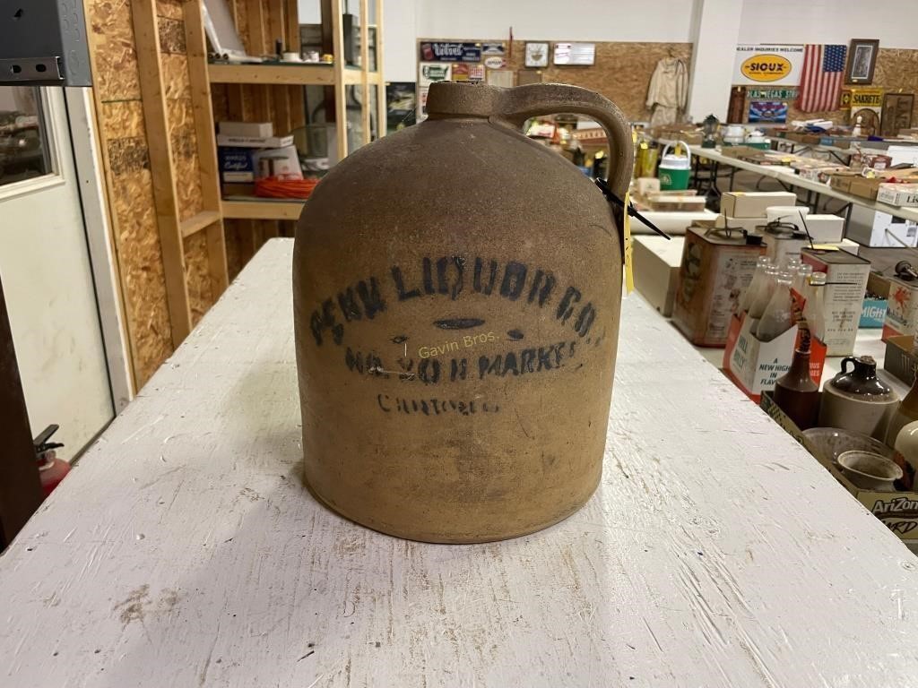 Penn Liquor Co Crock Jug