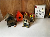 5 Bird Houses (sold as a lot)