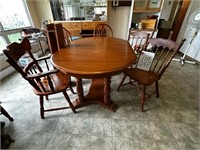 Maple Table & 5 Odd Chairs