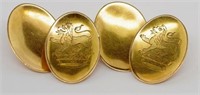 Australian 15ct gold cufflinks
