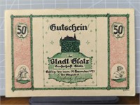 1921 German bank note