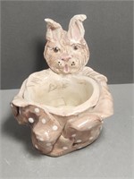 VTG Amy Lacombe Easter Rabbit Tea Light Holder