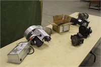 (2) 1/8HP Gear Motors, (2) Gearboxes, Assorted