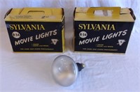 Vintage Sylvania movie camera lights.