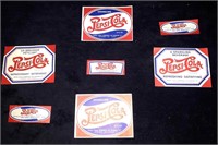 Vintage Pepsi paper labels.