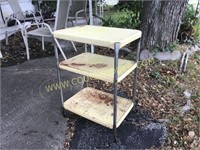 Retro metal kitchen cart