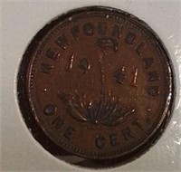 1941 NFLD Unc. Cent King George VI