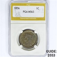 1856 Large Cent PGA MS63