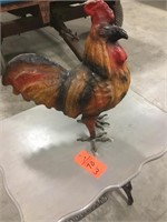 paper mache rooster w/ glass eyes