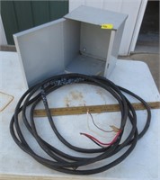 Metal electrical box, copper wire