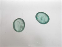 8.55 Carat Teal Green Fluorite Gemstones