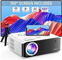 $290 AuKing Projector with WiFi and Bluetooth,
