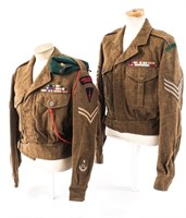 POST WWII BRITISH COMMANDO BATTLE DRESS BLOUSES