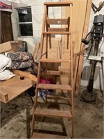 6 ft wooden ladder