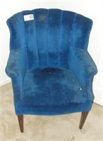 Upholstered Blue Chair