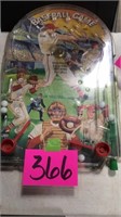 Baseball pinball game