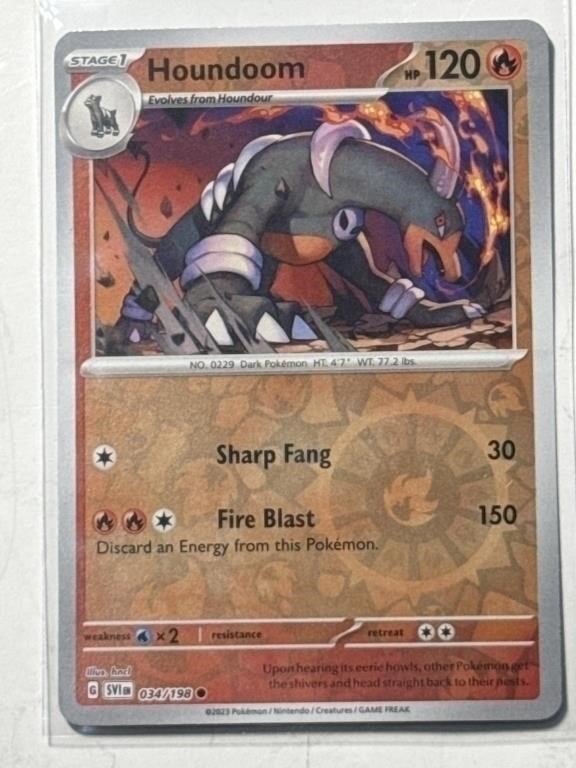 Pokémon TCG Houndoom Scarlet & Violet 034/198!