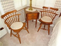 Maple Drop Leaf Side Table and 2 Chairs
