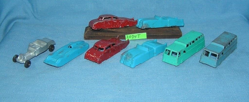 Collection of early painted die cast vehicles