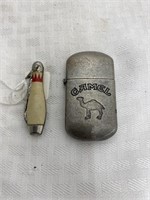 Camel Lighter & Pocket Knife