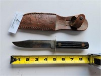 Outdoor Sportsman Knife w/ Leather Sheath