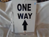 Metal ONE WAY Sign