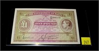 One pound Bank of Malta, no date, 1940