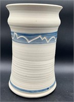Pottery Vase By R. Rowland 1983
