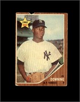 1962 Topps #219 Al Downing P/F to GD+
