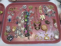 Tray of Misc Costume Jewelry