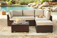 Ashley P300-070 Sectional Ottoman & Table Set