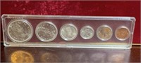 1964 set of Canadian coins