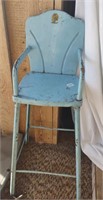 Metal Vintage Doll Toy High Chair 29" Tall