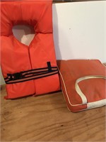 Life jacket and boat cushion