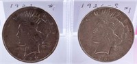 Coin 2 Peace Silver Dollars 1922 & 1926-S
