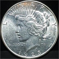 1923-S Peace Silver Dollar Unc
