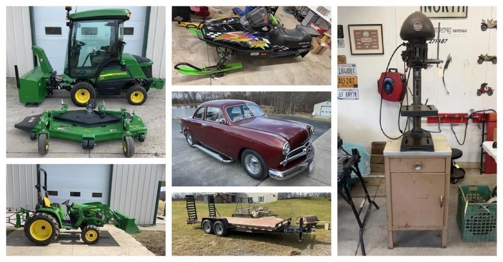 3/26 John Deere Tractors, Tools, Equipment Auction