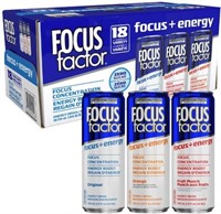 18-Pk Focus Factor Energy Drink Variety Pack,