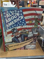 Giant vintage America coloring book