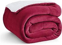 Bedsure Sherpa Fleece Throw Blanket For Couch -
