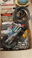 Mix lot - including car tools, sockets, wrenches,