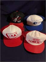 4 baseball caps retro/new vintage