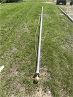 25 ft aluminum flag pole w/ rope & pulley